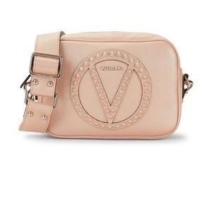 Mia Rock Studded Leather Bag Valentino Rose Gold